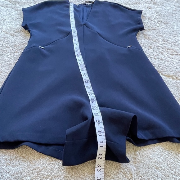 Zara Navy Playsuit Romper Size Small - Picture 11 of 12